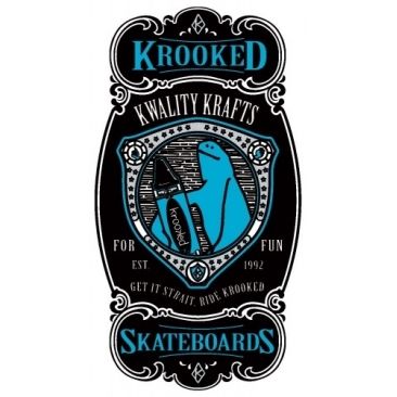 Krooked Krayon Blue Sticker Skate