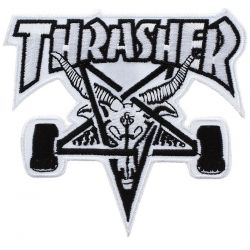 Thrasher Patch Skate Skategoat Black/White 