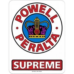 Powell Peralta Sticker Skate Supreme S - Clear 