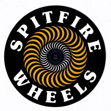 Spitfire Classic Swirl - Yellow - M Sticker Skate