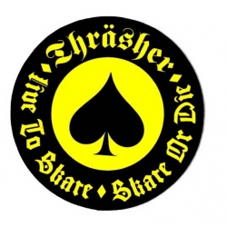 Thrasher Sticker Skate Oath - Black/Yellow 