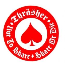 Thrasher Sticker Skate Oath - Red/White 