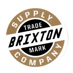 Brixton Handelsmerk - Wit / Goud - M Sticker