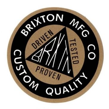 Brixton Custom Quality - Black/Gold - M Sticker Skate