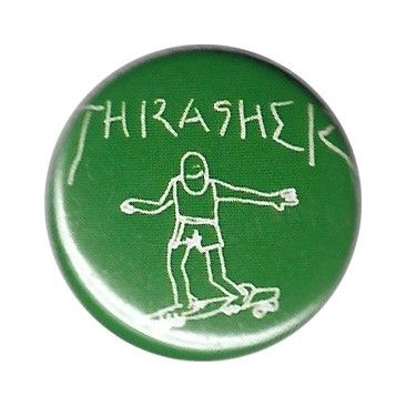 Thrasher Gonz Button Pins & Badge Skate