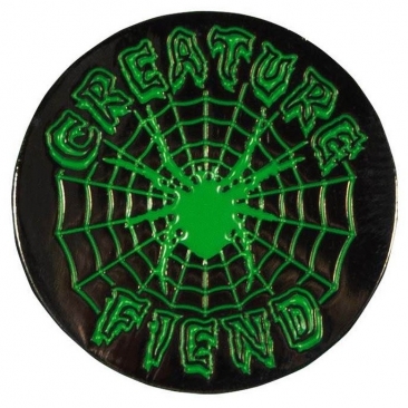 Creature Fiend Web Pin Black Pins & Badge Skate