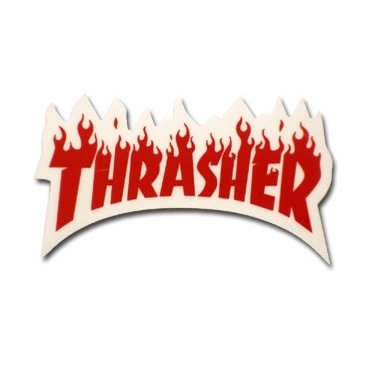 Thrasher Flame - Red - S Sticker Skate