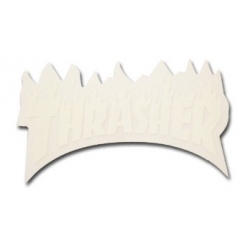 Thrasher Sticker Skate Flame - White - S 