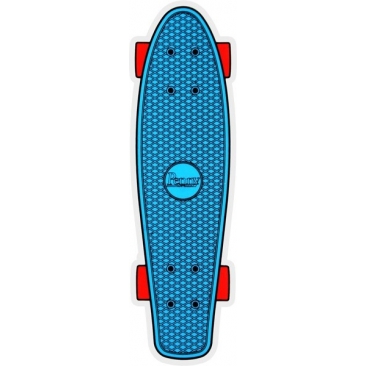 Penny Floor Blue Sticker Skate