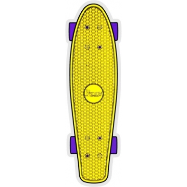 Penny Floor Yellow Sticker Skate