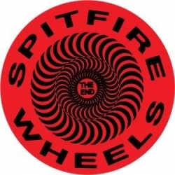 Spitfire Sticker Skate Classic Swirl - Red/Black - S 