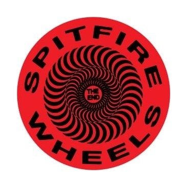 Spitfire Classic Swirl - Red/Black - S Sticker Skate