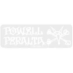 Powell Peralta Sticker Skate Vato Rat - White 