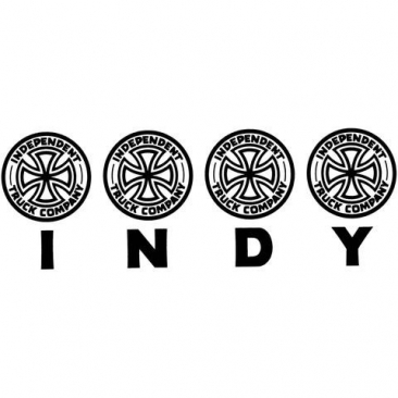 Independent Four Of A Kind Decal - Black Sticker Skate