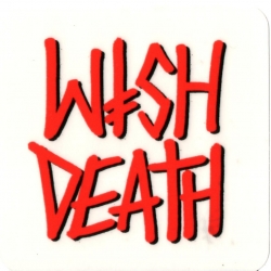 Deathwish Sticker Skate Spray Logo 