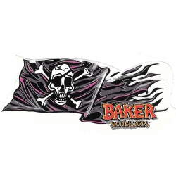 Baker Sticker Skate pirate flag 