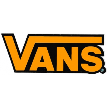 Vans classic orange fluo Sticker Skate