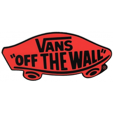 black and red vans off the wall