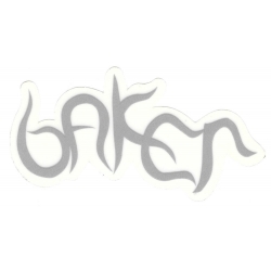 Baker Sticker Skate Calligraphy 