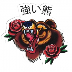 Grizzly Sticker Skate japan bear 