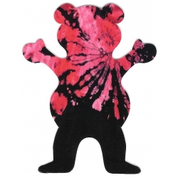 Grizzly Sticker Skate tie dye bear 