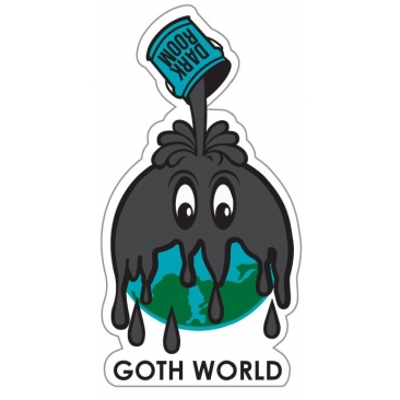 Darkroom Goth World Sticker Skate