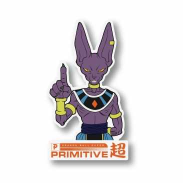 Primitive Beerus Classic Clear Pegatina