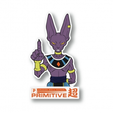 Primitive Beerus Classic Clear Sticker Skate