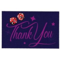 Thank You Sticker Skate Love Dice 