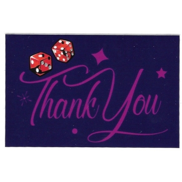 Thank You Love Dice Sticker Skate