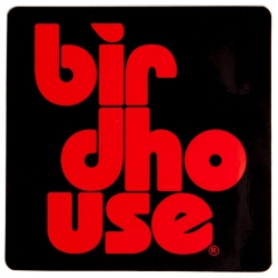 Birdhouse Sticker Skate Stacked S Red 