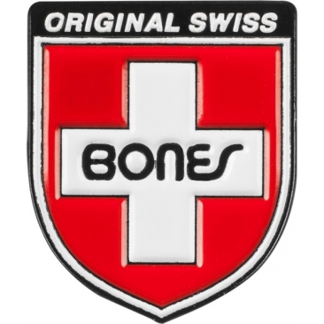 Bones Bearings Pin Label Swiss Shield Pins / Badge