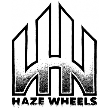 Haze Wheels Logo used Sticker Skate