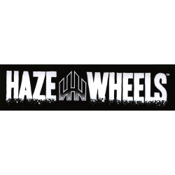 Haze Wheels Sticker Skate Logo Bar Black/White 